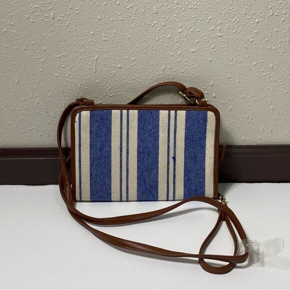 NWOT Time & Tru Women's Boho Coastal Clutch/Wallet/Wristlet Striped Shoulder Bag - Picture 14 of 15